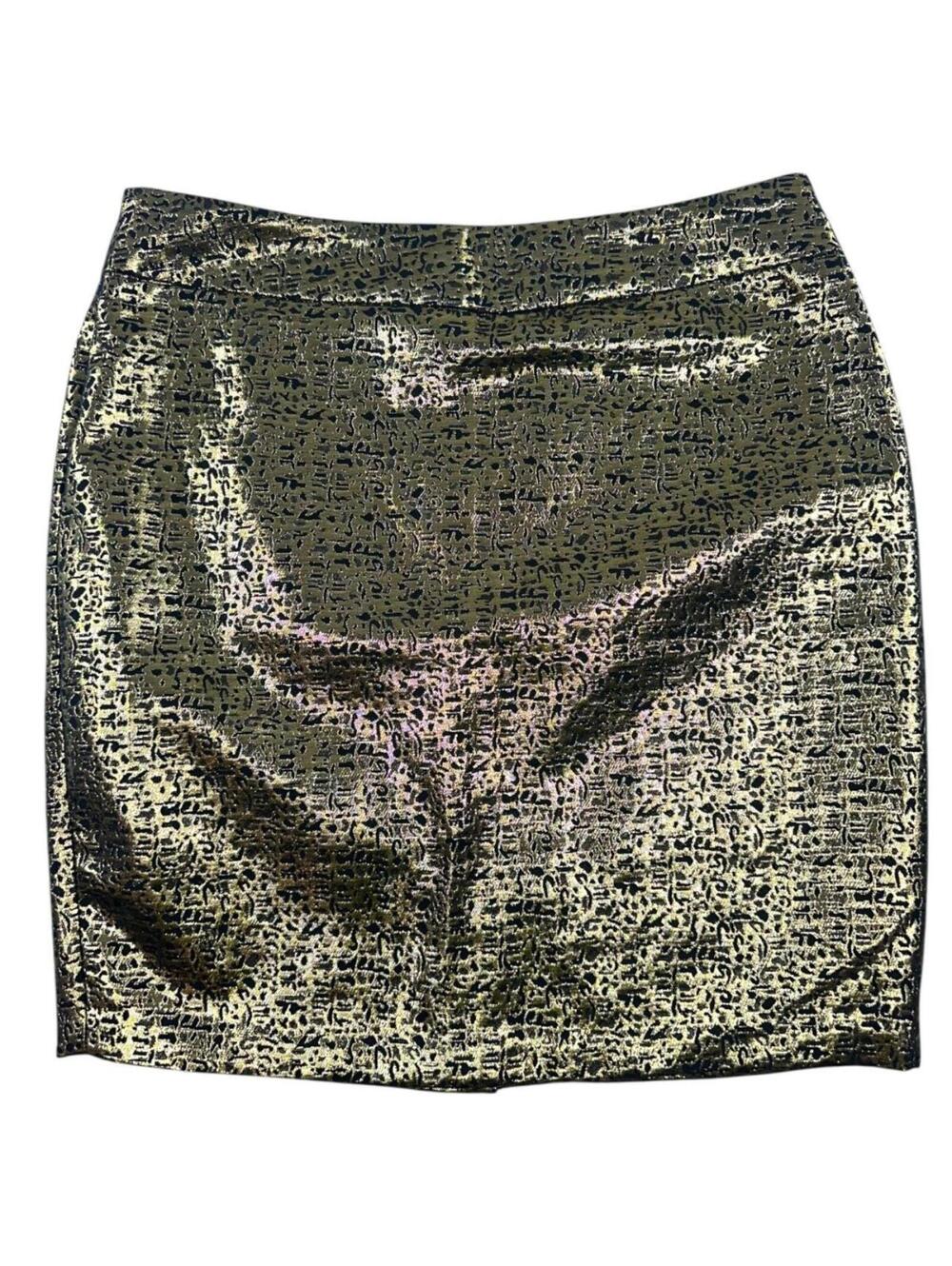 Alyx‎ Gold Metallic Mini Skirt